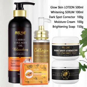 AILKE Collagen Whitening Kit, Brightening Body Lotion, Beauty