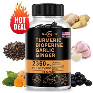 Turmeric 2360 Mg with Garlic Curcumin Black Pepper
